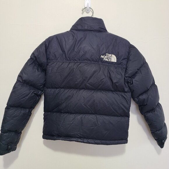 The North Face 1996 Retro Nuptse 700 Down Puffer Jacket Black Women’s Sz XS - Picture 2 of 12